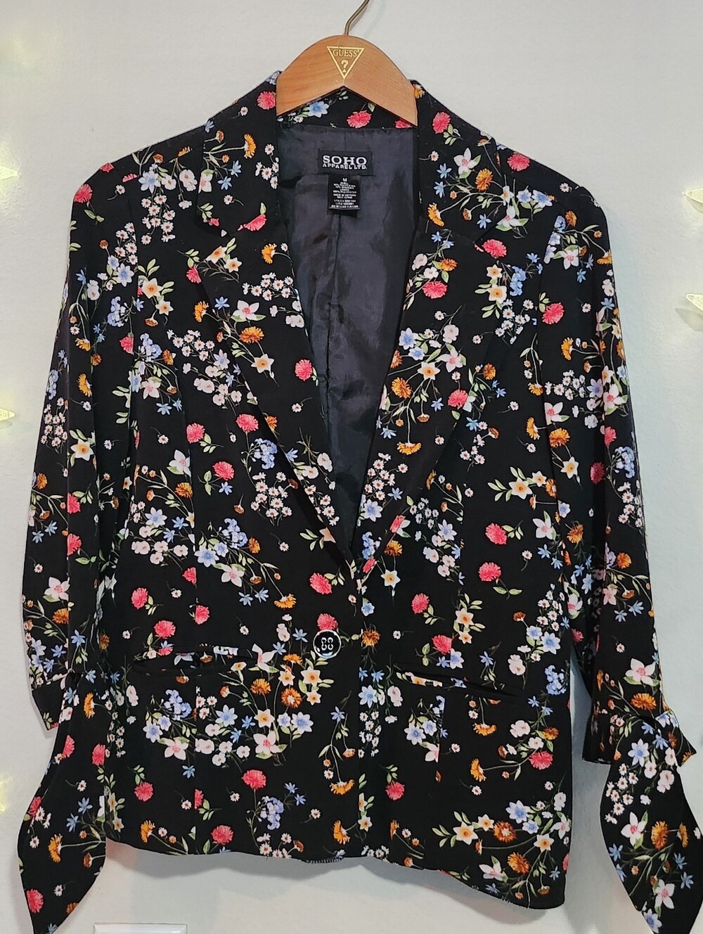 Floral Blazer Soho Apparel Medium